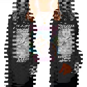 Hydrated Queen Cute Hamster Shining Lake Meme Women Sweatshirt | Seseable CA