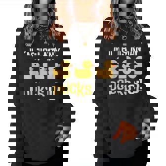 I'm This Many Ducks Old Duck 3Rd Birthday 3 Years Old Bday Women Sweatshirt - Thegiftio