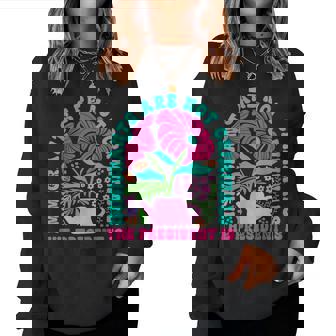 Immigrants Are Not Criminals The President Is Floral Retro Women Sweatshirt - Thegiftio