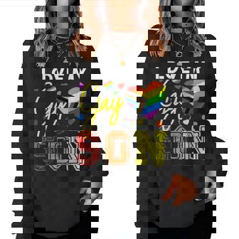 Io Amo Il Mio Gay Figlio Lgbt Orgoglio Mamma Papà Women Sweatshirt - Novitaregali