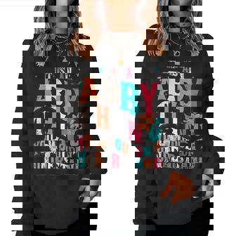 It's Abby Thing You Wouldn't Understand Abby Groovy レディーススウェットシャツ - Kawaiitshirt