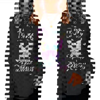 It's My Birthday Butterfly Cute Birthday Girl Matching Women Sweatshirt | Seseable CA