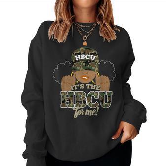 It's The Hbcu For Me Camo Afro Puffs Woman Women Sweatshirt - Thegiftio UK