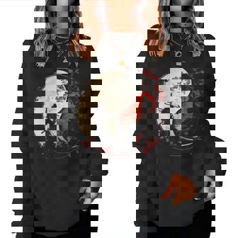 Japon Anime Masque Kitsuneamouraï Ying Yang Esthétique Sweat-shirt pour femme - Cadeauxyz