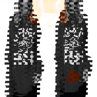 Je M'en Fish Poisson Jeu De Mot Humourarcasme Pécheur Sweat-shirt pour femme - Cadeauxyz