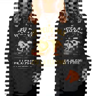 Je Peux Pas J’Ai La Flemme Panda Drôle Paresse Humour Sweat-shirt pour femme - Cadeauxyz