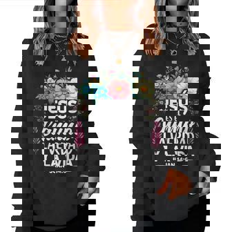 Jesus Es El Camino La Verdad Y La Vida Christian Spanish Women Sweatshirt | Seseable FR