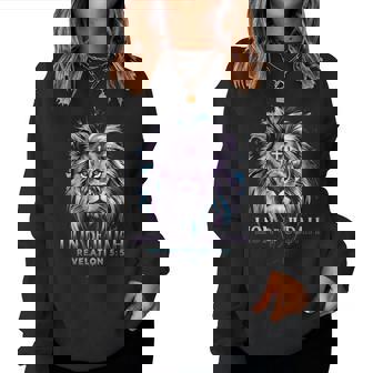 Jesus Lion Of Judah Christian Faith For And Women Women Sweatshirt | Mazezy