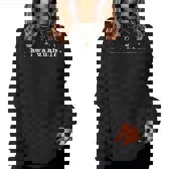 Jeuis Précieux Affirmation Positive En Matière Deanté Mentale Sweat-shirt pour femme - Cadeauxyz