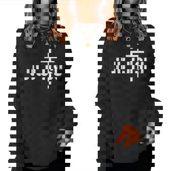 Jiu Jitsu Christian Cross Boys Women Sweatshirt | Seseable CA