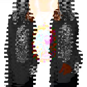 Jour Des Morts Dia De Los Muertosquelettes Danse Mexicaine Sweat-shirt pour femme - Cadeauxyz