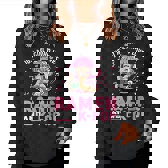 Just A Girl Who Loves Anime Ramen And K-Pop Women Sweatshirt | Seseable FR