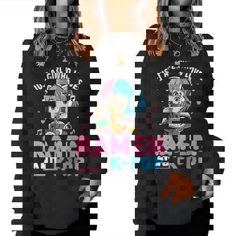 Just A Girl Who Loves Anime Ramen And K-Pop Women Sweatshirt | Seseable UK