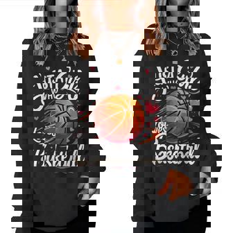 Just A Girl Who Loves Basketball Women Sweatshirt | Seseable UK