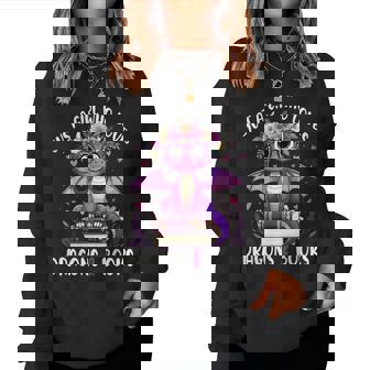 Just A Girl Who Loves Dragons And Books Dragon Reading Women Sweatshirt | Mazezy