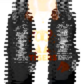 Just A Girl Who Loves Tigers Cute Tiger Animals Lover Women Sweatshirt | Seseable UK