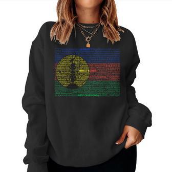 Kanaky Flag Map Nueva Caledonia En Idiomas Del Mundo Sudadera Mujer - Regaloses