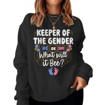 Keeper Of Gender Reveal What Will It Bee Women Sweatshirt - Thegiftio UK