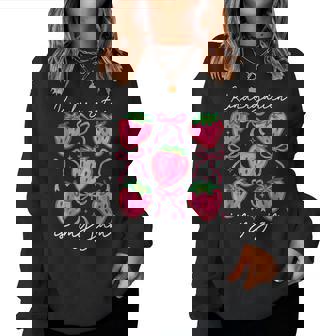 Kindergarten Is My Jam Strawberry Kindergarten Teacher Women Women Sweatshirt | Seseable UK