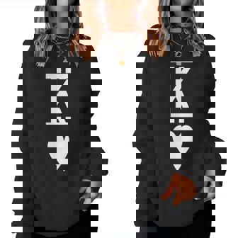 King Of Hearts Queen Of Hearts Couples Matching Letter K Women Sweatshirt | Mazezy