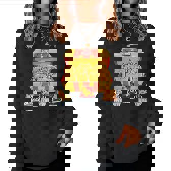 Kitten Nugget Food Pun Kitty Lover Chicken Nuggets Cat Women Sweatshirt - Thegiftio