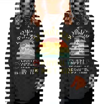 La Montagne M’Appelleintage Humour Randonnée Cadeau Sweat-shirt pour femme - Cadeauxyz