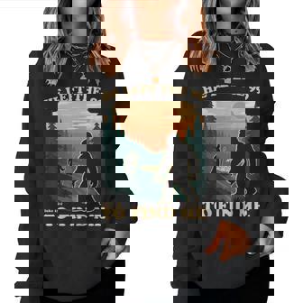 He Left The 99 To Find Me Bigfoot Christian Bible Verse 70S Women Sweatshirt | Seseable FR