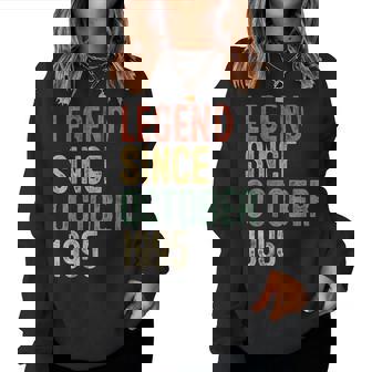 Legend October 1995 30Th Birthday 30 Year Old Women Sweatshirt | Mazezy