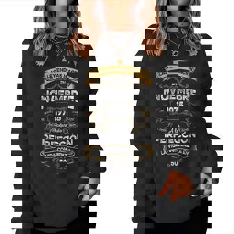 Leyendas Noviembre 1975 Hombre 50 Años Cumpleaño Sudadera Mujer - Regaloses