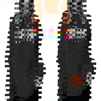 Lgbt Rainbow Ice Cream Lgbtq Pride Women Sweatshirt | Mazezy