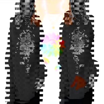 Lgbtq Regenbogenonnenblume Be Kind Gay Love Pride Blume Sweatshirt Frauen - Seseable