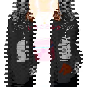 Lindo Rosa Fresa Leche Japonés Kawai Sudadera Mujer - Regaloses