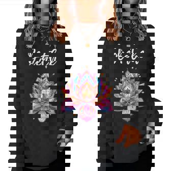 Lotus Flower Yoga Meditation Breathe Women Sweatshirt - Monsterry