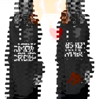 I Love Big Tiddy Goth Girl Women Sweatshirt - Monsterry