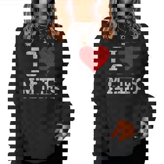 I Love Heart Milfs Donne Anziane Mamme Women Sweatshirt - Novitaregali