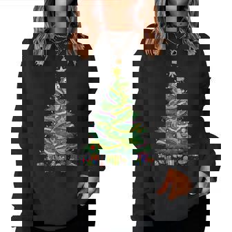 Lumières Deapin De Noël En Forme Deerpent Pour Enfants Hommes Et S Sweat-shirt pour femme - Cadeauxyz