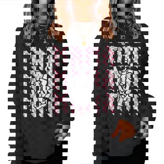 Mama Of The Bad Two The Bone Checkered Mama 2Nd Birthday Women Sweatshirt - Monsterry