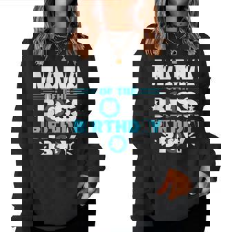 Mama Of The Boss Birthday Boy Baby Decor Family Matching Women Sweatshirt - Thegiftio