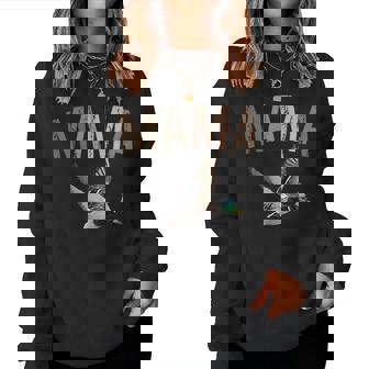 Mama Duck Hunting One Lucky Duck 1St Birthday Family Party Women Sweatshirt - Thegiftio