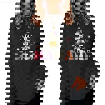 Mama Ghost Boo One Spooky Mama First Halloween Birthday Boy Women Sweatshirt - Thegiftio