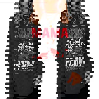 Mama Pit Crew Racing Family Race Car Birthday Boy Women Sweatshirt | Seseable UK