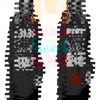 Mama Of The Sweet One First Birthday Matching Family Donut Women Sweatshirt - Monsterry