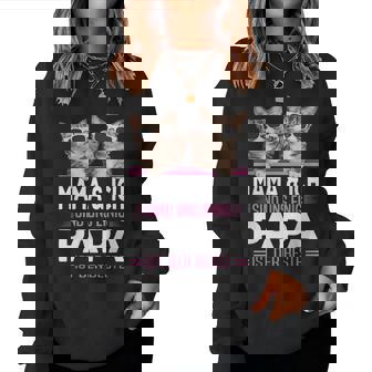 Mama Und Ichind Uns Einig Papa Ist Der Beste Der Welt Sweatshirt Frauen - Seseable