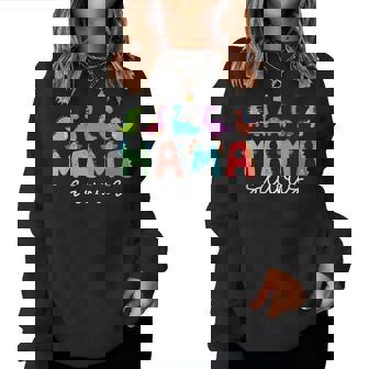 Mamasaurus T Rex Dinosaur Mama Saurus Mother's Day Mommy Women Sweatshirt - Monsterry