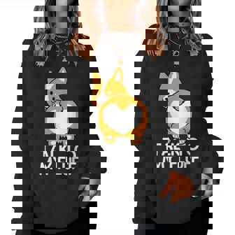 Mamma Corgi Talk To My Fluff Cane Mamma Cane Papà Women Sweatshirt - Novitaregali