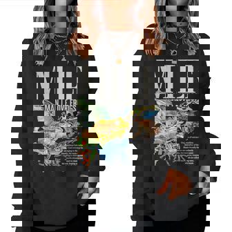 Man I Love Frogs Milf Adult Humor Embarrassing Women Women Sweatshirt | Seseable FR