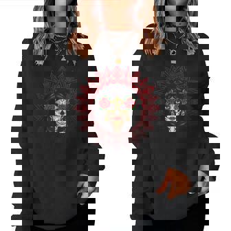 Mandala Del Teschio Del Giorno Dei Morti Dia De Los Muertos Women Sweatshirt - Novitaregali