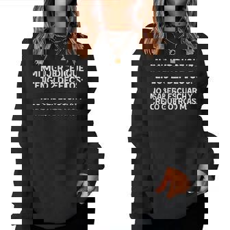 Marido Y Matrimonio Divertida Humor Graciosa Manga Larga Sudadera Mujer - Regaloses