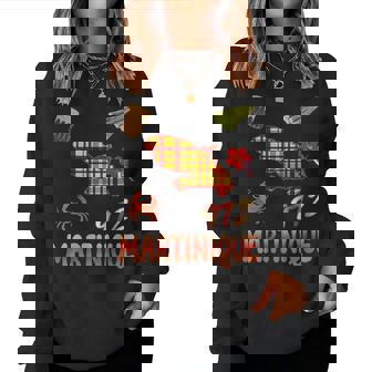 Martinique 972 Idee Cadeauouvenir tyle Madras Sweat-shirt pour femme - Cadeauxyz