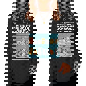 Medicine For Happiness Cats For Cat Women Sweatshirt | Mazezy